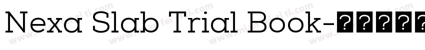 Nexa Slab Trial Book字体转换